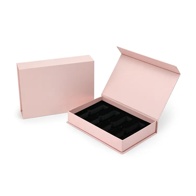 JX PACK OEM all'ingrosso scatola regalo di carta quadrata stampata confezione personalizzata di colore rosa di lusso magnetico regalo scatole di carta fornitore