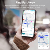 Localizador GPS Inteligente ISOOCO con Certificación MFI, Software de Rastreo Android, 5G, Recargable para Auto, FindMy Tracker, Plástico