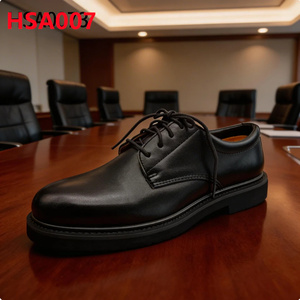 รองเท้าหนังผู้ชายแบบผูกเชือกสีดำ/ขาว รุ่นยอดนิยมในตลาดไนจีเรีย ZYF เหมาะสำหรับการประชุมลูกค้า  หนังมัน/หนังด้าน รุ่น HSA074 - Product Image 3