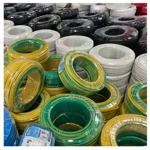 ضفيرة واحدة النواة pvc الكابلات النحاسية 1.5 مللي متر 2.5 مللي متر 4 مللي متر 6 مللي متر 100 مللي متر الكهربائية سلك كابل للمنزل