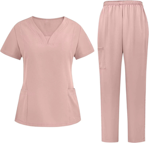 Loose Breathable <b>Scrubs</b> Unisex <b>Sets</b> Hospitals Colors OEM Printed Surgical Nurse Suit <b>Scrub</b> Uniform - Product Image 5