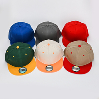 Casquette de baseball ajustable à visière plate avec logo personnalisé de haute qualité, en polyester multicolore, 6 panneaux, casquette snapback vierge