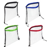 Sacs à cordon pliables en polyester imprimés avec logo personnalisé et doublure en PVC pour la promotion de marques, les événements et l'emballage de détail