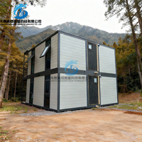 Maison préfabriquée en conteneur à double étage et une seule pièce, moderne, en kit, robuste, avec installation facile