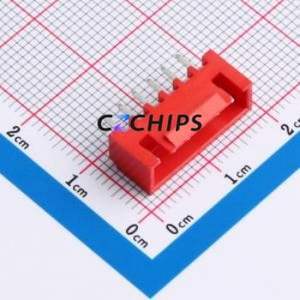 ZX-HA2.54-6PZZ-R Wire-to-Board Pin Header Through hole Component (THT),P=2.5mm Connector 1x6P 2.5mm Through Hole XHB - Product Image 1