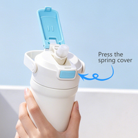 Nouvelle paille de refroidissement par pulvérisation en acier inoxydable de qualité alimentaire de 700 ml avec poignée portable, idéale pour les bouteilles d'eau de voiture.