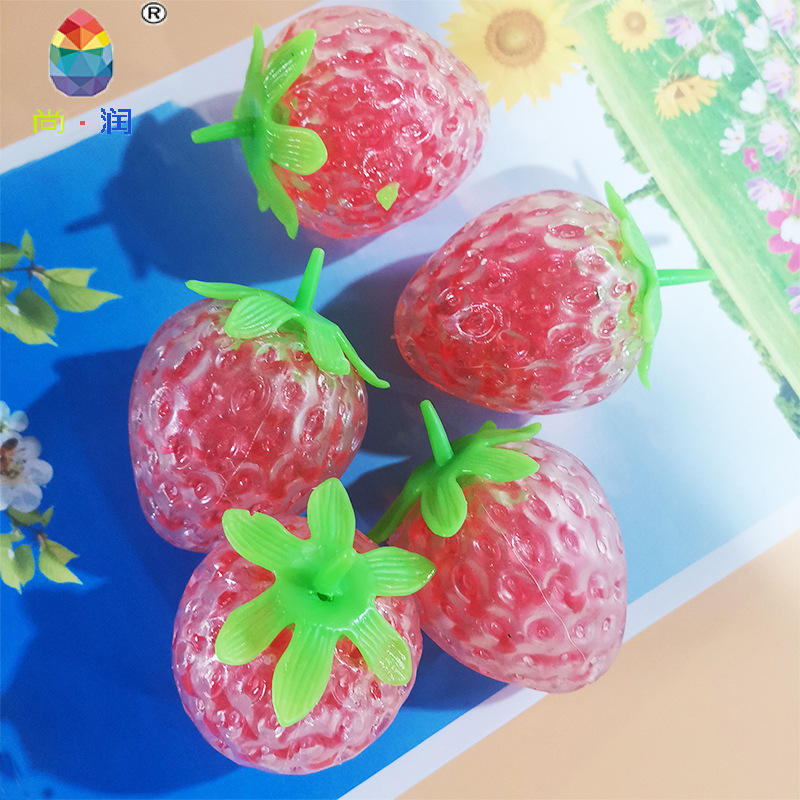 Strawberry with beads ball