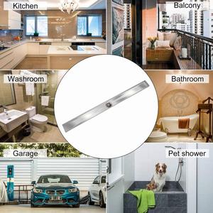 Drenaje de Baño de Alta Calidad, Acero Inoxidable 304, Drenaje de Piso Invisible Largo, Drenaje <span class=keywords><strong>Vertical</strong></span> Prefabricado - Product Image 6