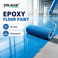 Peinture époxy à base d'eau pour sols, finition brillante, revêtement époxy sans joint pour garage, atelier, sols en béton
