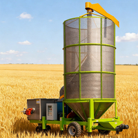 Séchoir à grains mobile avec plusieurs sources de chaleur pour un séchage rapide et uniforme des céréales, optimisé pour les agriculteurs ruraux