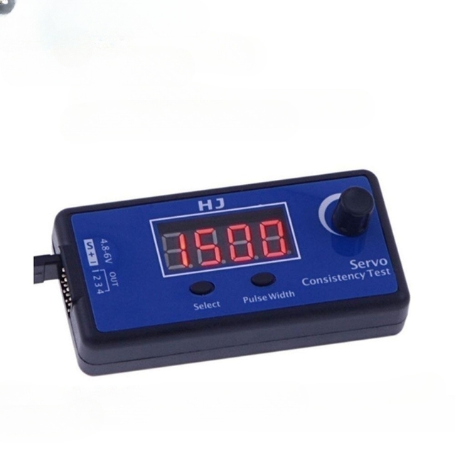 HJ multifunctional digital analog steering gear tester Airplane model electromechanical throttle control speed controller
