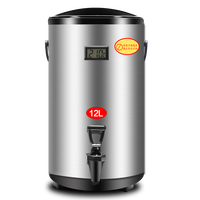 Conteneur à Bubble Tea 8l 10l 12l Distributeur de Boissons en Tambour Thermos Distributeur de Café Distributeur de Nourriture Machine à Distribuer