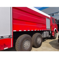 Camion de pompiers de qualité militaire 6*6 de marque célèbre avec système hydraulique avancé et grand réservoir d'eau pour une réponse rapide aux scènes d'incendie
