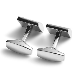 Mancuernillas de Diseño Simple en Blanco y Negro, Precio Bajo Directo de China, Regalo Empresarial para Oficina - Product Image 3
