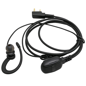 Auricular de seguridad de 2 cables con PTT para walkie-talkie Kenwood NX-1200 NX-1300 Baofeng, auricular de radio bidireccional de doble cable - Product Image 1