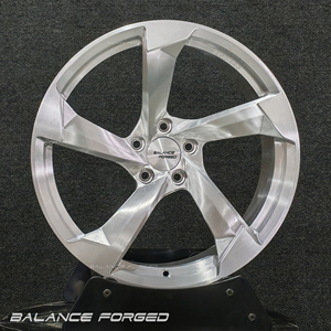 Cerchi Forgiati Personalizzati ET <span class=keywords><strong>J</strong></span> 18 19 20 21 22 Pollici Argento Spazzolato <span class=keywords><strong>a</strong></span> 5 Razze 5x112 5x120 5x114.3 per BMW Mustang Tesla Model 3 <span class=keywords><strong>Y</strong></span> - Product Image 1
