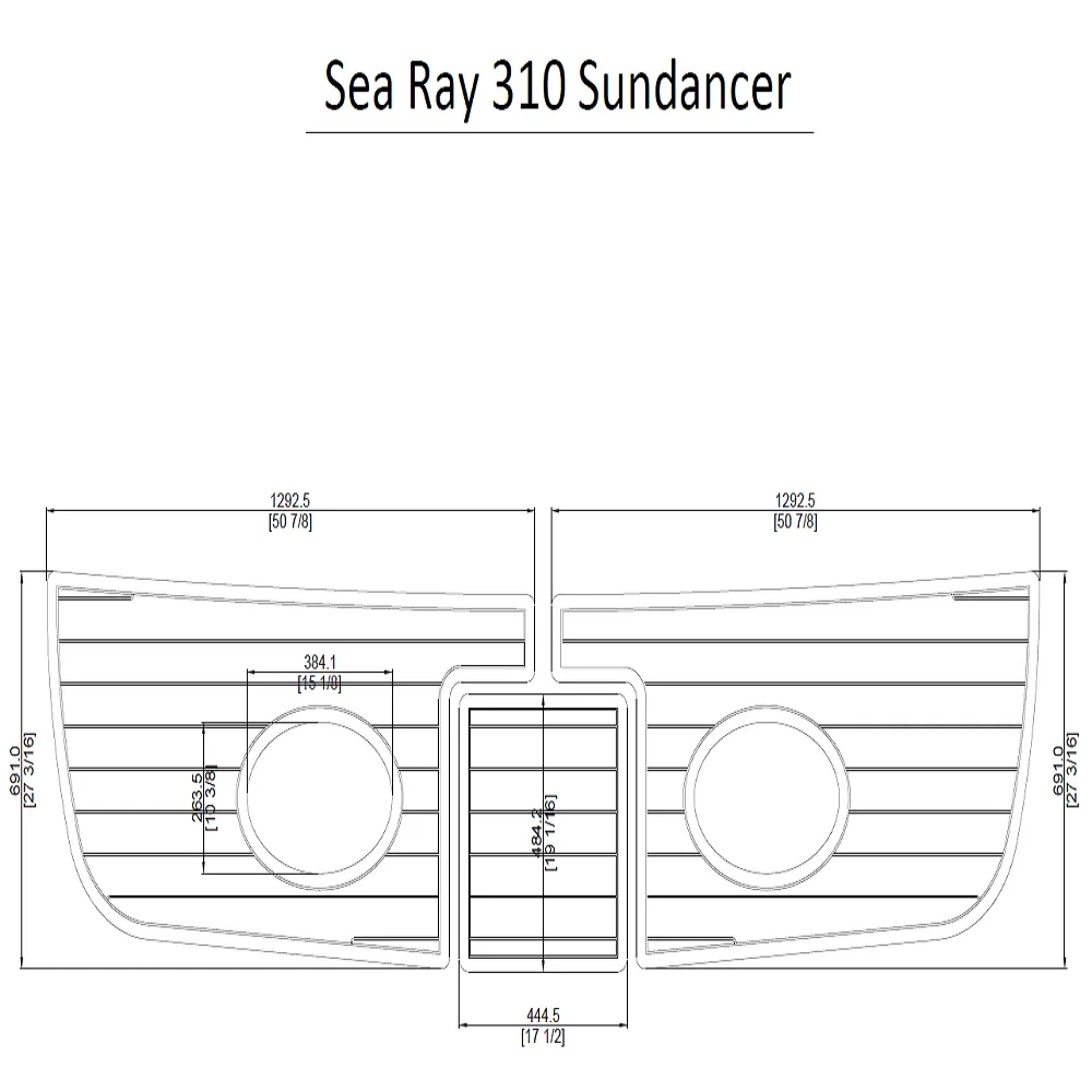 Sea Ray 310 Sundancer Swim Platform Pad Boat EVA Teak Decking 1/4" 6mm