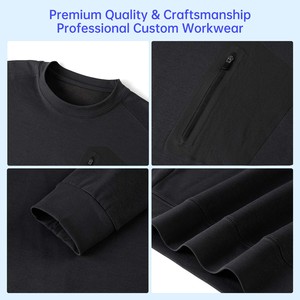 Áo thun bán buôn tùy chỉnh, chất liệu chống xù, kháng khuẩn, thoải mái, in thêu logo, phù hợp OEM ODM cho công việc và giải trí - Product Image 4