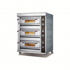 Estufa eléctrica con horno <span class=keywords><strong>para</strong></span> panadería, horno <span class=keywords><strong>de</strong></span> cubierta <span class=keywords><strong>para</strong></span> hornear, equipo <span class=keywords><strong>de</strong></span> <span class=keywords><strong>cocina</strong></span>, 3 cubiertas, 6 bandejas, horno <span class=keywords><strong>de</strong></span> <span class=keywords><strong>Gas</strong></span> con piedra <span class=keywords><strong>para</strong></span> Pizza - Product Image 4