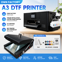 Imprimante DTF compacte A3 directe usine pour petites entreprises, impression par transfert thermique sur T-shirts, sweats à capuche, sacs fourre-tout avec four