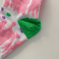 Chaussettes personnalisées en coton, design jacquard coloré, chaussettes amusantes pour homme et femme, chaussettes en forme de beignets