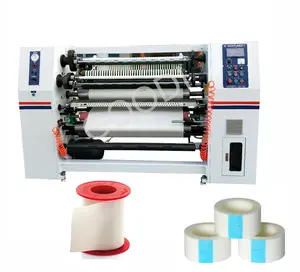 Adhesive non woven tape PE micropore medical tape slitting rewinding machine