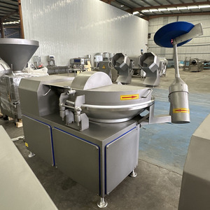 Coupe-bol commercial motorisé automatique en acier inoxydable de haute qualité pour viande et saucisses, fabricant chinois, 380V, trois phases - Product Image 4