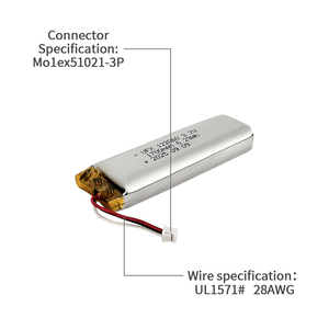 Oem 1700mah 122060 סוללת ליתיום פולימר 3.7 סוללה נטענת lipo - Product Image 3