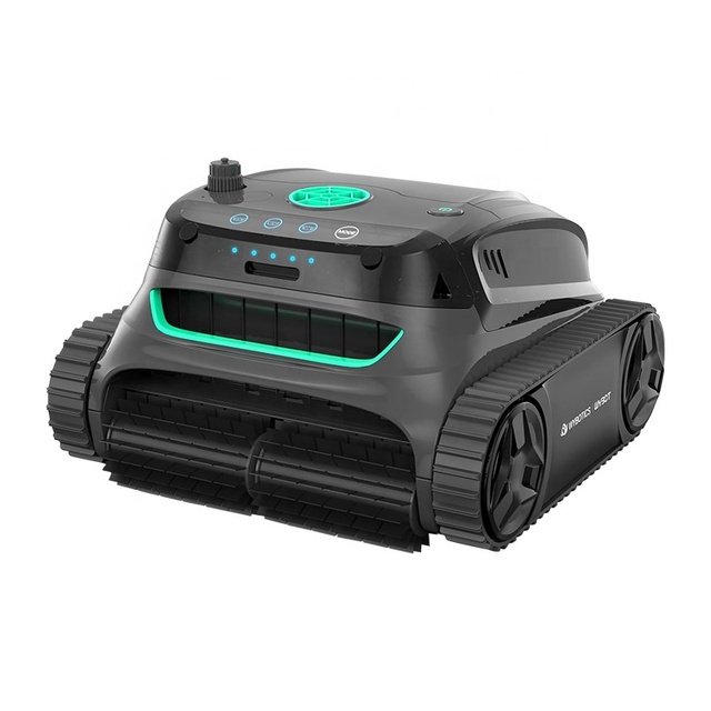 Smart Programmable Robotic Pool Cleaner With Strong Suction and Wall-Climbing Function for Easy Pool Maintenance