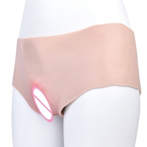 Pantalones de silicona FAAK con vagina artificial insertable, ropa interior sexy, pantalones vaginales, pantalones para travestismo, juguetes sexuales - Product Image 1