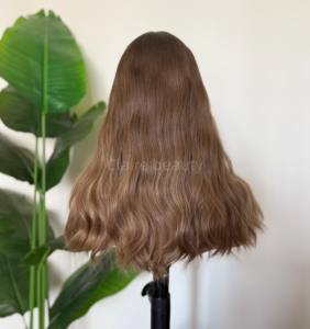 Peluca judía ortodoxa rubia ombré para mujer, con cutícula alineada, kosher, de encaje suizo, <span class=keywords><strong>cabello</strong></span> europeo, con parte superior de encaje. - Product Image 6