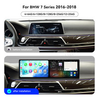 MOOKAKA Radio double écran 9,1 pouces pour BMW Série 7 2016-2018, CarPlay sans fil, lecteur vidéo, 4G Android 14, navigation GPS, Wifi