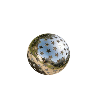 Sphère de feu en métal découpée au laser avec motifs personnalisés, sphère creuse décorative, foyer de jardin, luxe intérieur/extérieur - Product Image 3