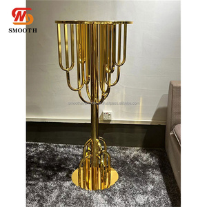 Nuevo Soporte de Flores Dorado para Bodas, Decoración de Mesa para Banquetes y Fiestas, Centro de Mesa - Product Image 6