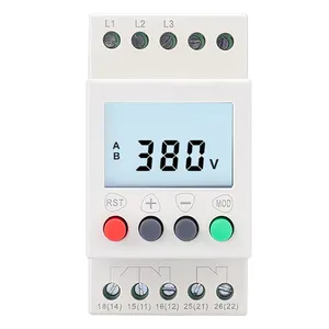 JVR1000-A LCD screen low voltage over and under volt protection three phase overvoltage ac monitoring relay