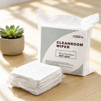 Lingettes jetables carrées en microfibre JINGYA certifiées ISO9001, 100 % nylon, sans peluches, antistatiques ESD, écologiques, pour salle blanche