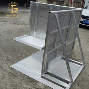 Barriera di Sicurezza in Alluminio Argento per Eventi, Concerti, Controllo della Folla, Isolamento, Recinzione per <span class=keywords><strong>Palco</strong></span>, Marca GF - Product Image 2