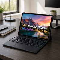Tablette PC CHUWI Hi10X2 avec clavier intégré, processeur Intel 6500Y, 8 Go de RAM, 256 Go de SSD, Windows 11, écran tactile de 10,1 pouces