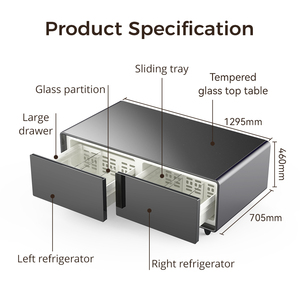 Primst Tb135 Coffee Table with Built-in <b>Refrigerator</b> Drawer and Power Socket, Living Room for Projector Setup Tb135 1. 135l - Product Image 4