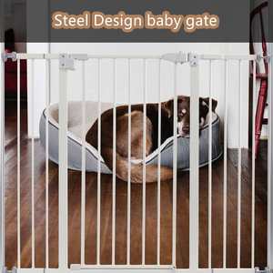 Barrière de sécurité rétractable en métal Santin, à fixation par pression, compatible peinture, pour animaux de compagnie et bébés - Product Image 3