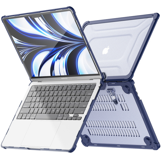 Protective Shell for Mac Book Air 13.6 2022/2024 /2025(M2 A2681/M3 A3113/M4 A3240), Stand Heat Dissipation for Laptop