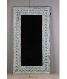 Premium Solid Wood Wall <b>Mirror</b> with Antique Inspired Vintage Frame and Durable Wooden Craftsmanship for Luxury Home Decor - Product Image 1