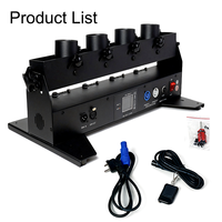 Igreslite Lanceur de Confettis Électrique à 4 Têtes DMX512 avec Télécommande pour Mariage, Fête, DJ, Révélation du Sexe et Événements