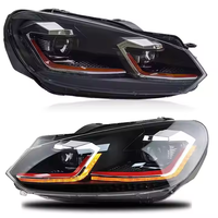 Phares LED adaptés à Volkswagen Golf 6 2009-2012 Golf Mk6 LED DRL Phares HID Angel Eyes Bi-xénon Accessoires