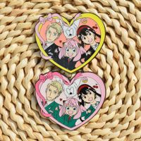 Nuevos estilos de anime japonés SPY x FAMILY Anya, pin de metal esmaltado, broche de aleación de chica bonita de dibujos animados