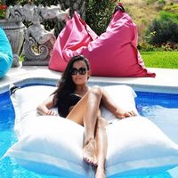 Nouveau Style pouf étanche flottant piscine boules de polystyrène pour trou piscine poufs Banken suffing pour flotter