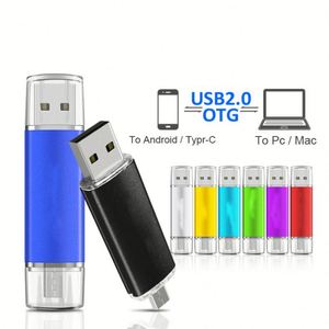 แฟลชไดรฟ์แบบหมุนได้ 2-in-1 พร้อมโลโก้สั่งทำ ความจุ 128GB 64GB  วัสดุโลหะ  USB 3.0 รุ่นใหม่ 2GB 32GB 16GB 8GB - Product Image 2
