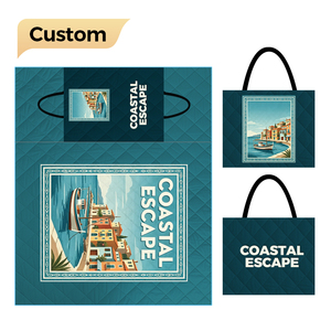 Borsa Portaoggetti con Tracolla Personalizzata, Tappetino da Picnic Pieghevole Impermeabile e Resistente all'Umidità - Product Image 1