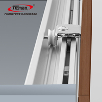 Ensemble de roulettes de porte coulissante dissimulées Temax TM033, quincaillerie pour meubles, pour portes de placard silencieuses