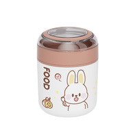 Boîte à lunch isotherme en acier inoxydable 304 avec couvercle en PP, capacité minimaliste, design portable et mini pour enfants, femmes et bureau